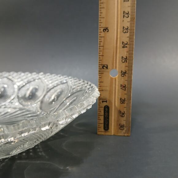 Westmoreland Glass Buckle with English Hobnail 7" Vtg Shallow Bowl *A Few Chips* - Picture 11 of 11